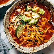 A picture of Instant Pot Sweet Potato Tortilla Soup